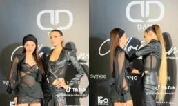 Siêu mẫu Võ Hoàng Yến ghi điểm với hành động đầy tinh tế, giải cứu Á hậu Quỳnh Châu khỏi sự cố hớ hênh