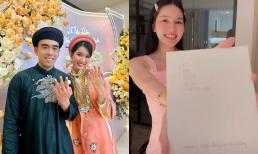 Á hậu Phương Anh hé lộ thiệp cưới sang xịn, ấn định ngày về chung nhà với bạn trai 