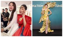 Mai Phương mang xe đạp lên thảm đỏ chở Hoa hậu Thanh Thủy, Lương Thùy Linh cồng kềnh vì trang phục