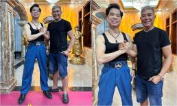 Ngọc Sơn hội ngộ Lê Tuấn Anh tại biệt thự triệu đô, cùng tuổi 55 nhưng 'Ông hoàng nhạc sến' phong độ hơn hẳn