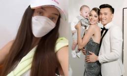 Vợ Tây của thủ môn Bùi Tiến Dũng than thở với đôi mắt thâm quầng vì nỗi lo này