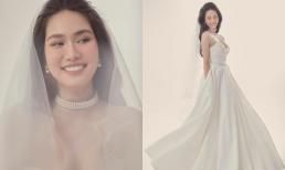 Á hậu Phương Anh khoe loạt ảnh cô dâu xinh nức nở, nụ cười hạnh phúc trước thềm đám cưới 