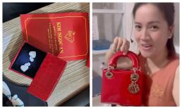 Con gái Vũ Linh liên tục được 2 người chị lớn tặng kim cương và túi hiệu trăm triệu