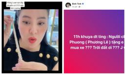 Hoa hậu Phương Lê tặng 300 triệu cho Bình Tinh mua xe hơi và dây chuyền 310 viên kim cương cho con gái Vũ Linh