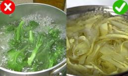 Luộc rau loại nào nên đóng, loại nào nên mở vung? Xem hướng dẫn để giữ lại dinh dưỡng, tránh 'ngấm độc tố' 