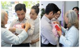 Khánh Thi cùng quý tử được đại gia đình chồng long trọng đón về nhà, nhan sắc mẹ bỉm gây chú ý