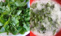 Loại rau khi rửa với nước tạo bọt như xà phòng, nhiều người nhìn đã 'hãi' nhưng là đặc sản đắt đỏ