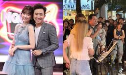 Hari Won đi diễn trở lại, Trấn Thành âm thầm đến ủng hộ nhưng bị bà xã phát hiện 