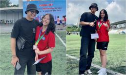 Hồng Đăng 'cười như được mùa', phấn khích khoe ái nữ đoạt giải cuộc thi chạy 800m