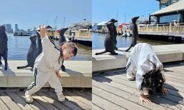 Con gái Đông Nhi gây choáng với loạt tạo dáng cực hiphop, khác hẳn vẻ bánh bèo thường thấy