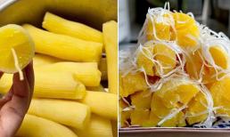 Sắn dẻo ruột vàng có gì đặc biệt mà đắt gấp 3 lần sắn thường? Đắt mà khách vẫn xếp hàng tranh nhau mua