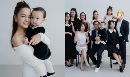 Phạm Quỳnh Anh khoe bộ ảnh hạnh phúc bên đại gia đình, vẫn quyết giấu mặt chồng theo cách này