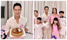 Lý Hải được vợ tổ chức sinh nhật 'táo bạo' nhất từ trước đến nay, dung mạo tuổi 55 gây bất ngờ