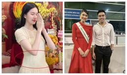 Á hậu Phương Anh lộ dấu hiệu bầu bí khó chối cãi