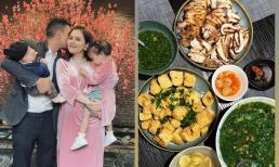 Phanh Lee khoe mâm cơm chồng đại gia nấu, không quên nịnh cực ngọt