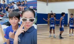 Lệ Quyên dành thời gian xem con trai thi bóng rổ, quý tử gây sốt với pha ghi điểm cực ấn tượng 