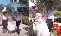 Cô dâu ở Hà Tĩnh sốc khi bị người yêu cũ của chồng tạt bùn trong ngày cưới, phải nhập viện 