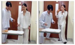 Chăm chồng nằm viện lầy lội như Ngô Thanh Vân: Ăn lấy ăn để khi thi ném chai ăn hamburger 