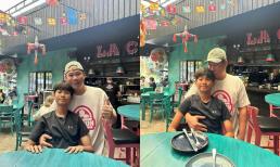 Chồng cũ Lệ Quyên hội ngộ con trai cưng ngày cuối tuần, còn có loạt hành động tình cảm với quý tử 