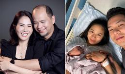 Vợ chồng diễn viên Nguyệt Hằng - Anh Tuấn vui mừng vì lần đầu lên chức ông bà ngoại