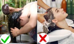 Khi gội đầu, nên cúi xuống hay nhìn lên mới đúng, phương pháp nào làm sạch tóc tốt hơn?