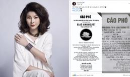 Mẹ đạo diễn Trịnh Lê Phong qua đời, diễn viên Kim Oanh tiếc thương đăng cáo phó mẹ chồng cũ