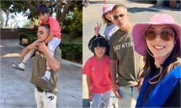 Con trai Ngọc Quyên được bạn trai của mẹ công kênh trên cổ, cảnh 'con anh - con em' vui vẻ chơi cùng nhau gây chú ý