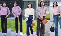 Phụ nữ béo không nên diện đồ bừa bãi, kiểu dáng đơn giản, đường nét mềm mại mới là cách ăn mặc đúng đắn trong mùa thu