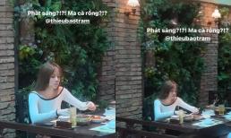 Thiều Bảo Trâm gây sốt với nhan sắc xinh đẹp, làn da trắng phát sáng khi bị quay lén qua camera thường 