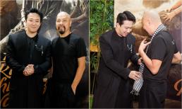 NTK Đức Hùng đi ủng hộ ê-kip Đất rừng phương Nam, được Trấn Thành khoác khăn rằn Nam Bộ