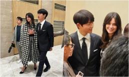 Vợ chồng Song Joong Ki tham dự đám cưới em gái, Katie xuất hiện rạng ngời sau sinh