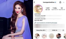 Lan Khuê gây xôn xao với hành động xóa danh hiệu CEO Miss Universe Vietnam, còn thẳng tay hủy theo dõi  