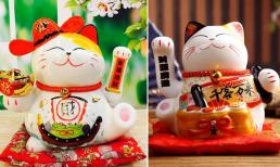 Tượng mèo may mắn đặt trong nhà sẽ hút tài lộc, nên đặt ở đâu và chọn mèo giơ tay trái hay tay phải?