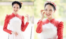 Á hậu Hoàng Anh tái xuất sau hơn 2 tháng sinh con, sắc vóc mẹ 3 con trông thế nào?