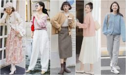 Đối với những cô nàng có bờ vai rộng, cổ ngắn, hãy diện áo len vào mùa thu, vừa thời trang vừa che được da thịt