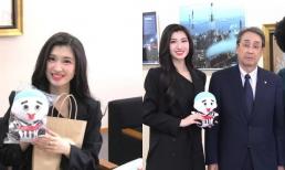 Á hậu Phương Nhi xuất hiện trên sóng truyền hình Nhật Bản, còn góp mặt trên báo nước bạn