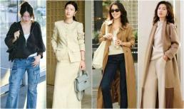 Trang phục mùa thu đông rất phù hợp với những phụ nữ trên 40 tuổi, thể hiện sự tự tin, khoe thời trang cá tính