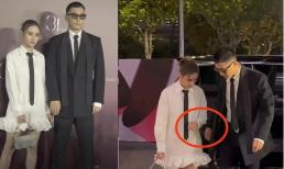 Mới cưới hơn nửa năm, Đậu Kiêu và ái nữ trùm sòng bạc Hà Siêu Liên bị nghi 'chiến tranh lạnh', cả hai né nắm tay nhau tại sự kiện 