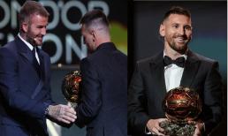 Khoảnh khắc lịch sử làng bóng: David Beckham trao Quả Bóng Vàng 2023 cho Lionel Messi