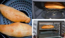 Mẹo đơn giản để bánh mì cũ nóng giòn trở lại như mới ra lò, giòn tan từng miếng cắn
