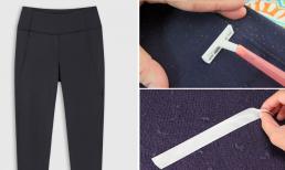 Mùa đông chị em thích mặc quần legging nhưng hay bị xù lông, mẹo xử lý đơn giản