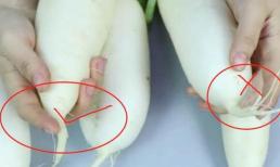 Khi mua củ cải, bạn không chỉ nên nhìn vào kích thước mà còn phải nhớ 5 mẹo này để đảm bảo củ cải ngon và không bị rỗng