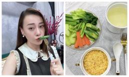 Phương Oanh tiết lộ thực đơn bầu bí ở tháng thứ 3 thai kì, nhan sắc trông thế nào mà dân tình xuýt xoa?