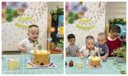 Bảo Thy tổ chức sinh nhật cho con trai ở lớp học, tự 'độ quả đầu' cho quý tử cực chất