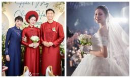 Hoa cưới của Doãn Hải My có ý nghĩa cỡ nào mà cô dâu liên tục cầm trong lễ ăn hỏi lẫn lễ cưới?