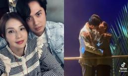 Huỳnh Phương - Khả Như gây sốt với màn hôn nhau đắm đuối trên sân khấu giữa nghi vấn hẹn hò 