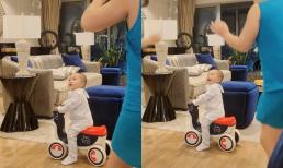 Con trai Mạnh Trường mới nhỏ đã biết trêu mẹ và anh trai, biểu cảm lí lắc chiếm trọn spotlight