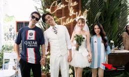 Dự đám cưới Puka - Gin Tuấn Kiệt, con gái Minh Nhựa diện trang phục dễ gây hiểu nhầm