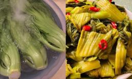 Muối dưa cải trần qua nước sôi, tưởng đoảng mà hoá ra là mẹo muối dưa cực ngon và giòn 