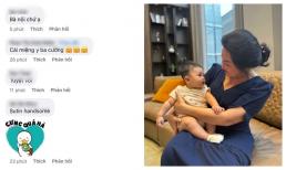 Cường Đô La hiếm hoi khoe ảnh mẹ ruột bế bổng con trai nhưng bị dân tình bắt bẻ chi tiết này